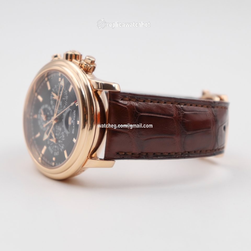 Blancpain Leman Fly-Back Mens watch Unisex Automatic Rose gold 2685F-3630-53B 3