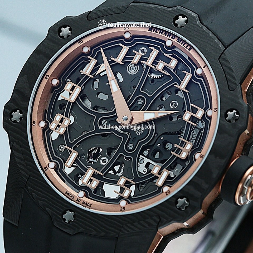 Richard Mille Mens watch Unisex Automatic Rose gold 33-02 3