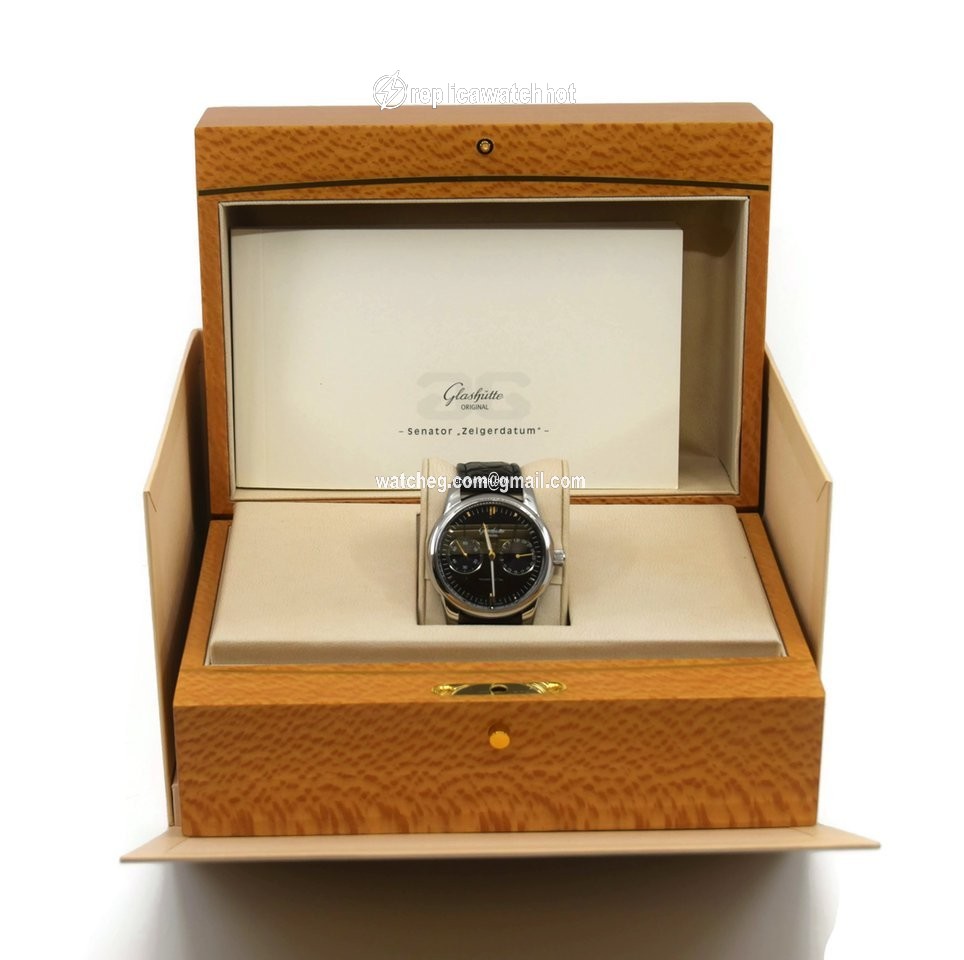 Glashtte Original Senator Hand Date Mens watch Unisex Automatic Steel 1-39-58-01-02-04 3