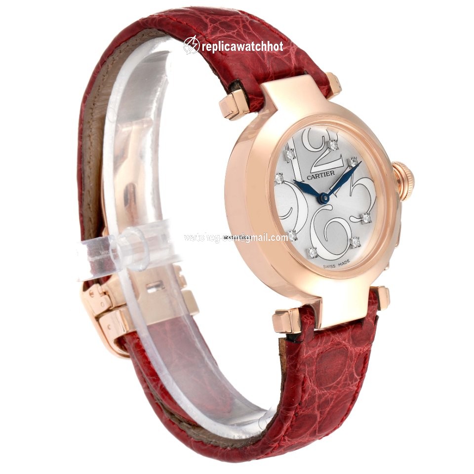 Cartier Pasha Womens watch Quartz Rose gold WJ123021 3