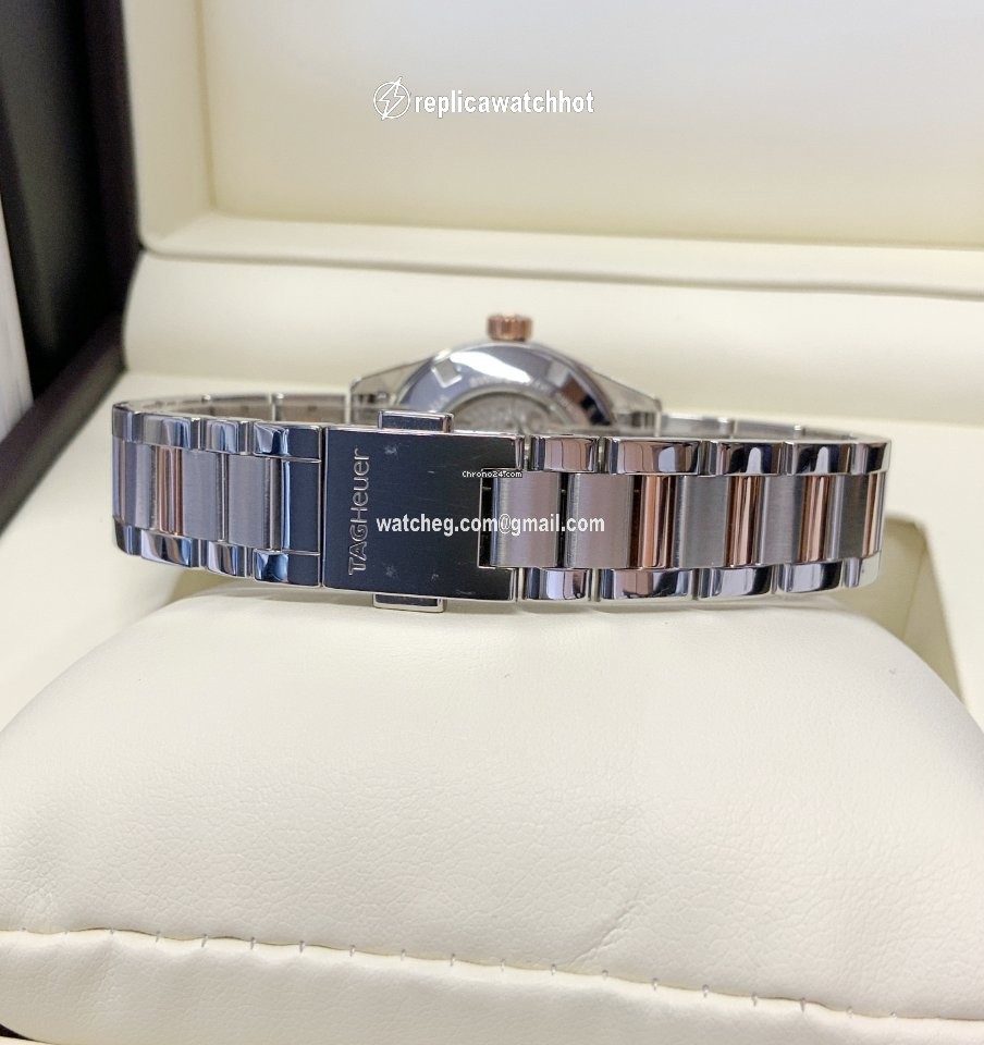 TAG Heuer Carrera Lady Womens watch Automatic Gold Steel WAR2452.BD0777 3