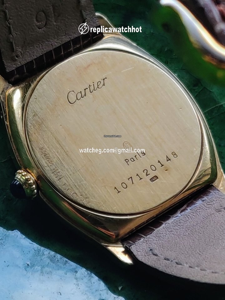 Cartier Tortue Mens watch Unisex Manual winding Yellow gold 10712 3