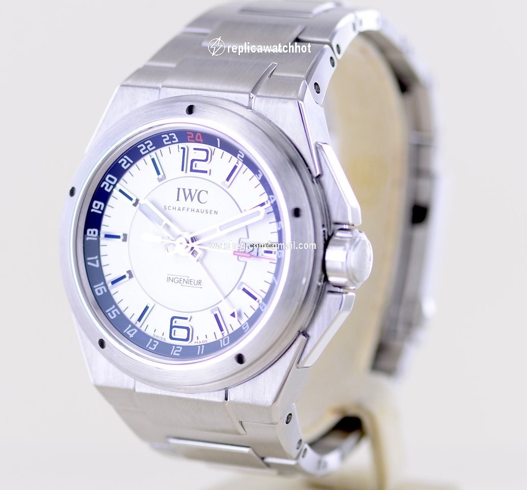 IWC Ingenieur Dual Time Mens watch Unisex Automatic Steel IW324404 3