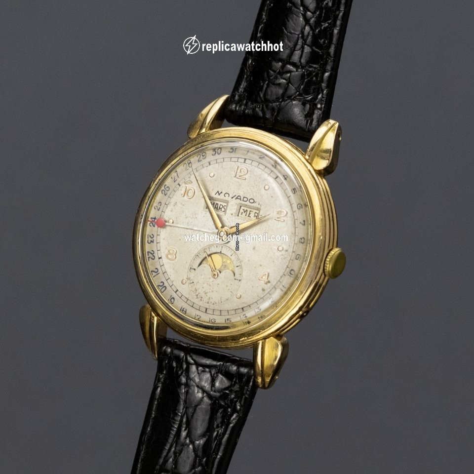 Movado Mens watch Unisex Manual winding Yellow gold R4920 3