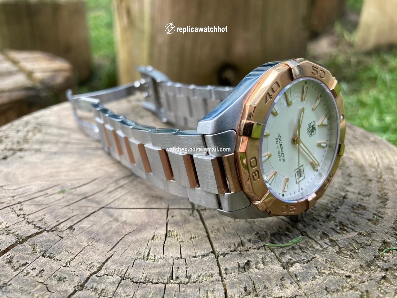 TAG Heuer Aquaracer 300M Mens watch Unisex Quartz Gold Steel WAY1150.BD0911 3