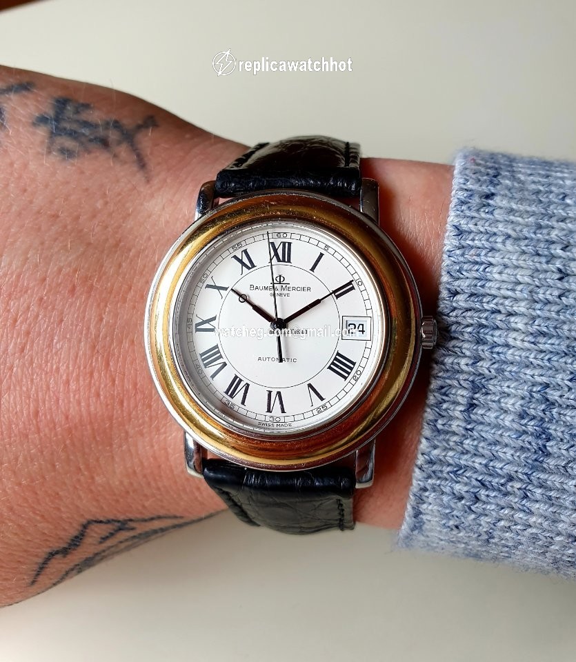 Baume & Mercier Mens watch Unisex Automatic Gold Steel 3137.018 3