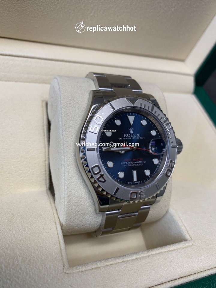 Rolex Yacht-Master 40 Mens watch Unisex Platinum Automatic 116622 Blue 3