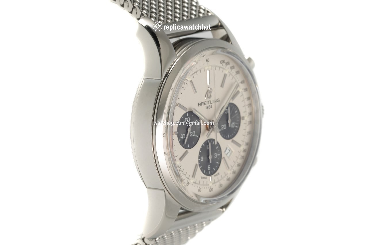 Breitling Transocean Chronograph Mens watch Unisex Automatic Steel AB0152 3