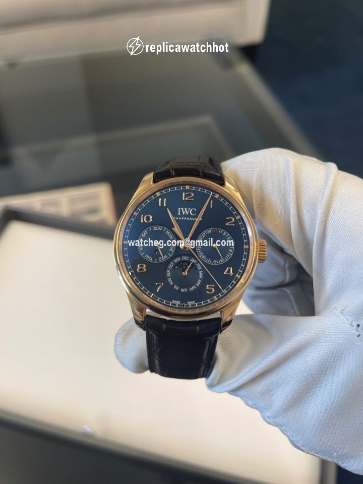 IWC Portuguese Perpetual Calendar Mens watch Unisex Automatic Rose gold IW344205 3