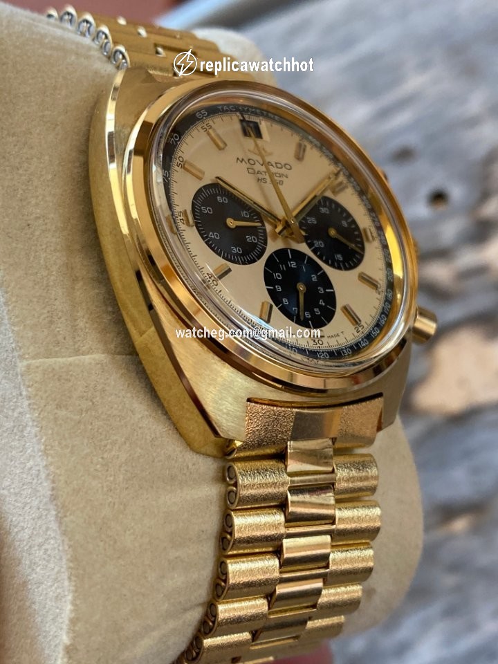 Movado Datron Mens watch Unisex Automatic Gold Steel 434-705-502 3