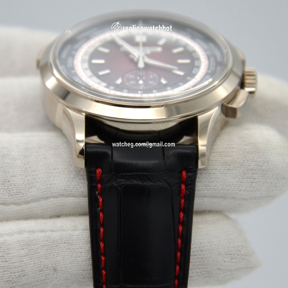 Patek Philippe World Time Chronograph Mens watch Unisex Automatic White gold 5930G-011 3