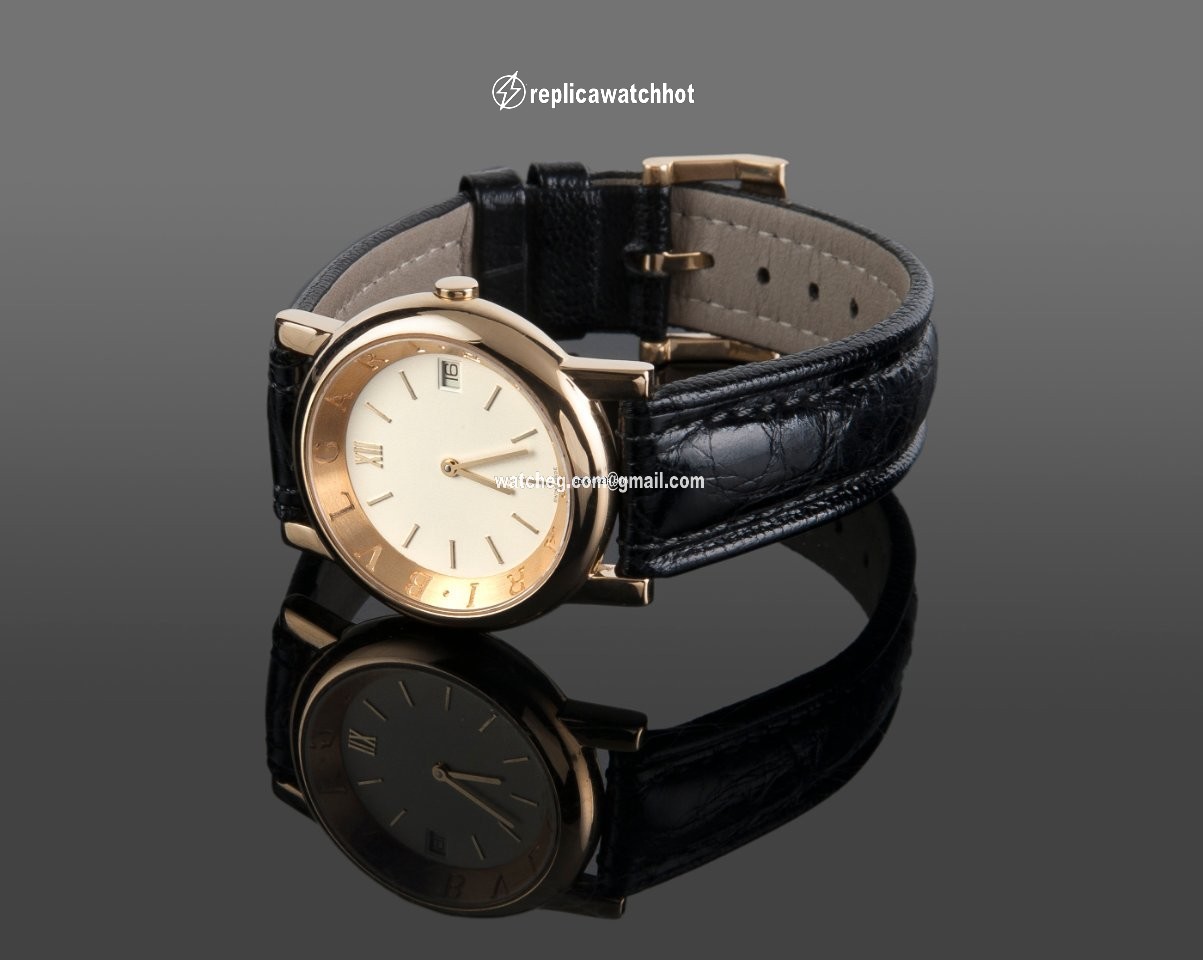 Bulgari Mens watch Unisex Quartz Yellow gold AT33GL 3