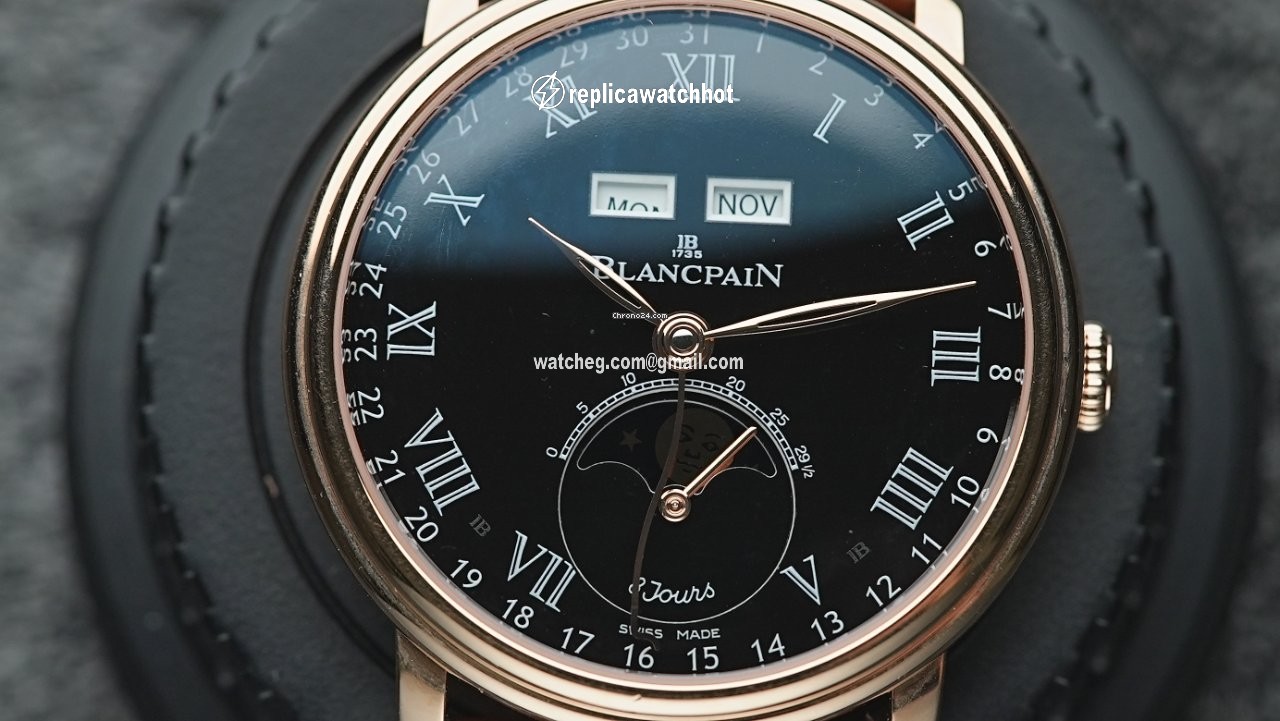 Blancpain Villeret Quantieme Complet Mens watch Unisex Automatic Rose gold 6639-3637-55b 3
