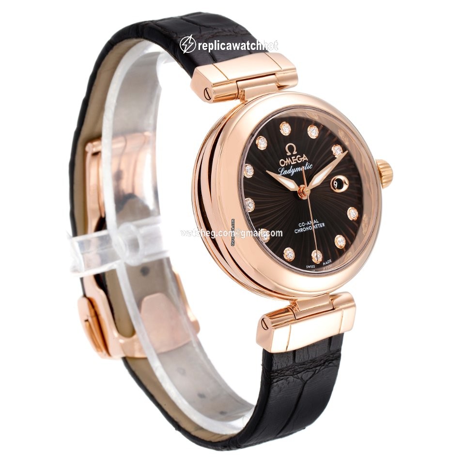 Omega De Ville Ladymatic Womens watch Automatic Rose gold 425.63.34.20.63.001 3