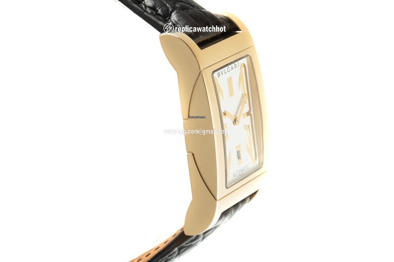 Bulgari Rettangolo Mens watch Unisex Automatic Yellow gold RT45G 3