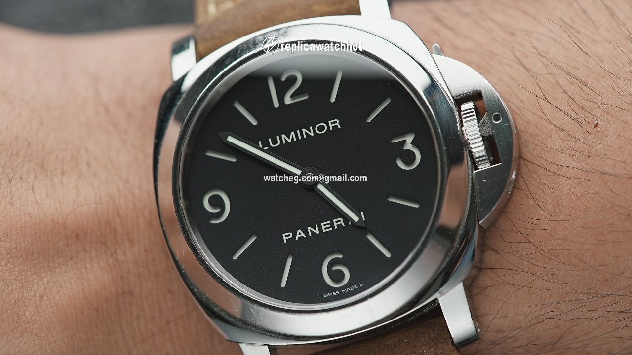 Panerai Luminor Base Mens watch Unisex Manual winding Steel PAM 00112 3