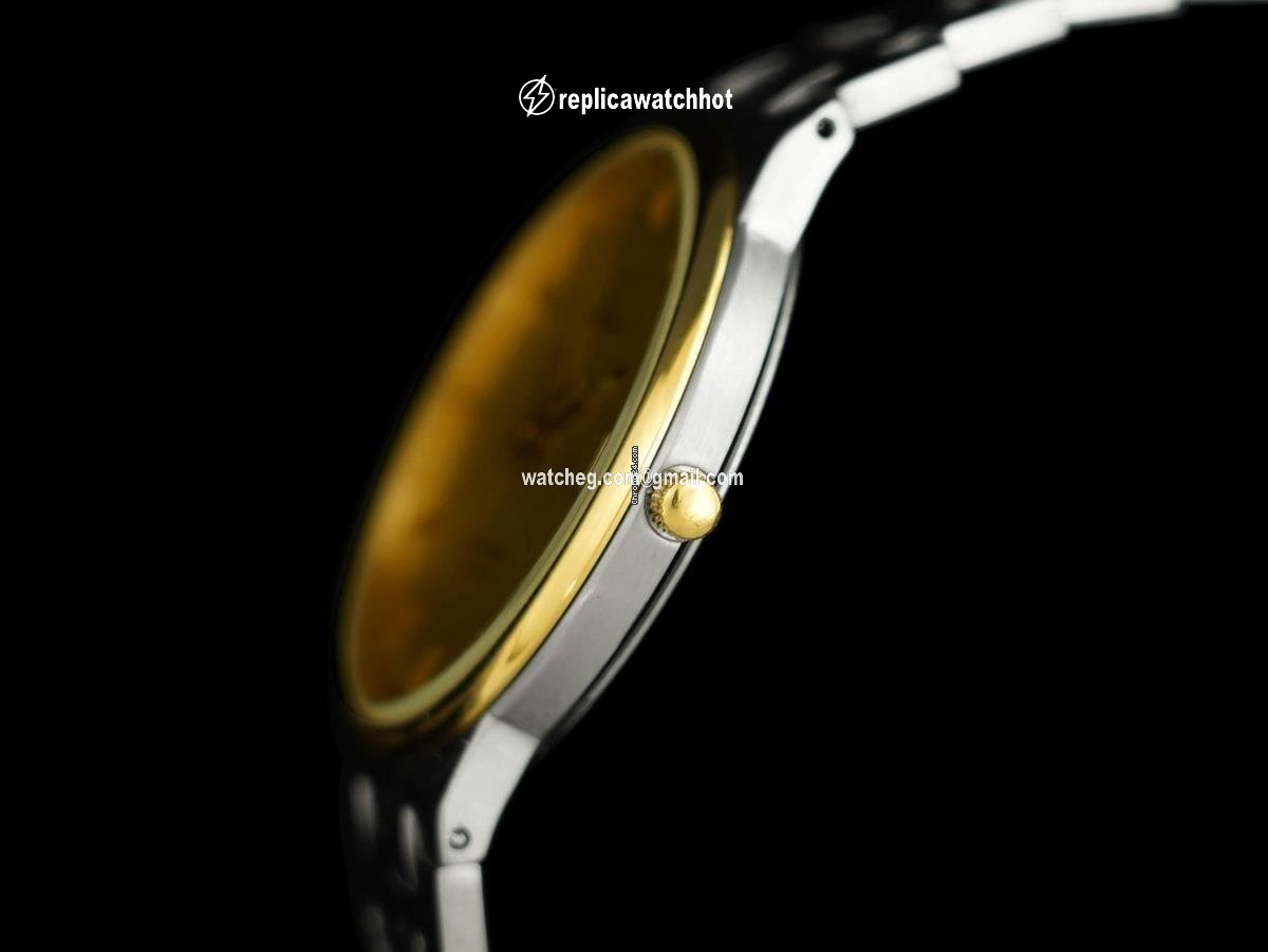 Omega Seamaster Mens watch Unisex Quartz Gold Steel 7595 3