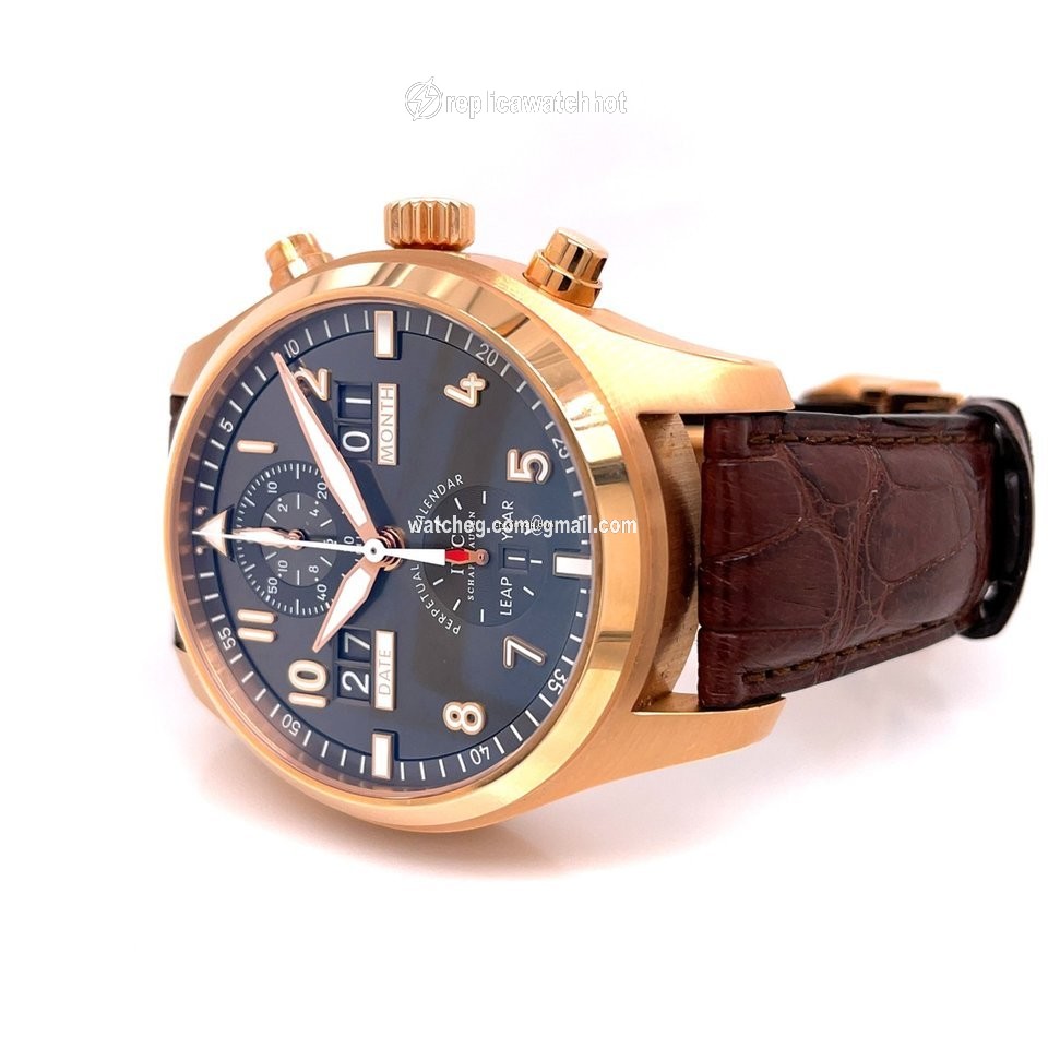IWC Pilot Spitfire Perpetual Calendar Digital Date-Month Mens watch Unisex Automatic Rose gold IW379103 3