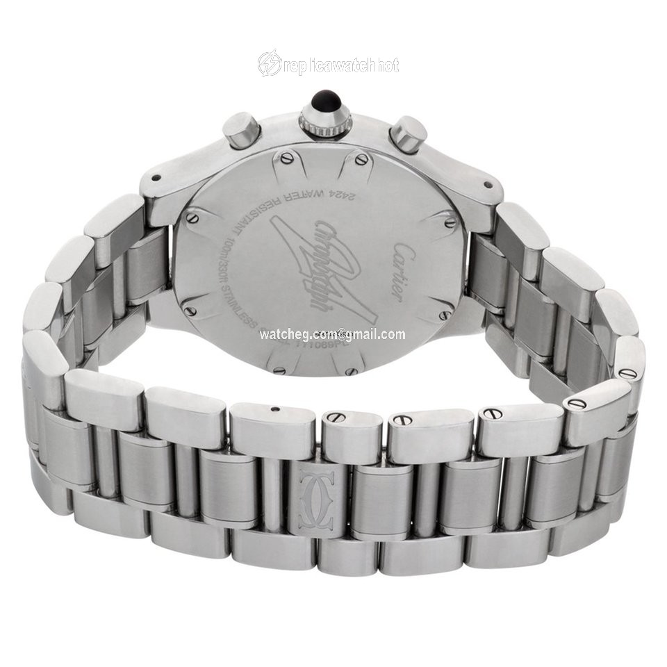 Cartier 21 Chronoscaph Mens watch Unisex Quartz Steel W10172T2 3