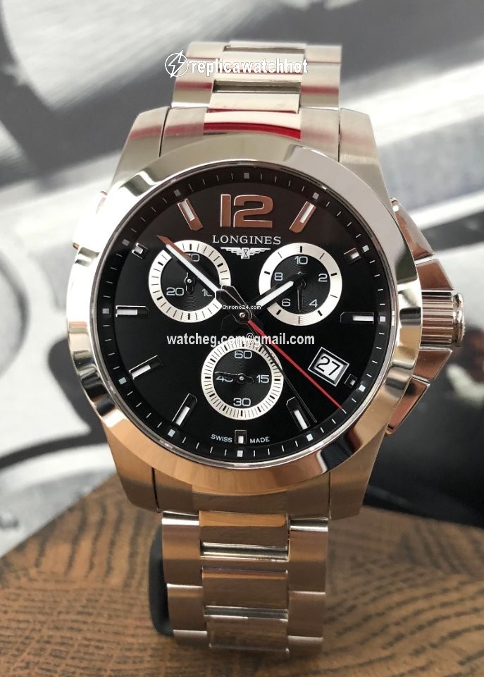 Longines Conquest Mens watch Unisex Quartz Steel L3.702.4.56.6 3