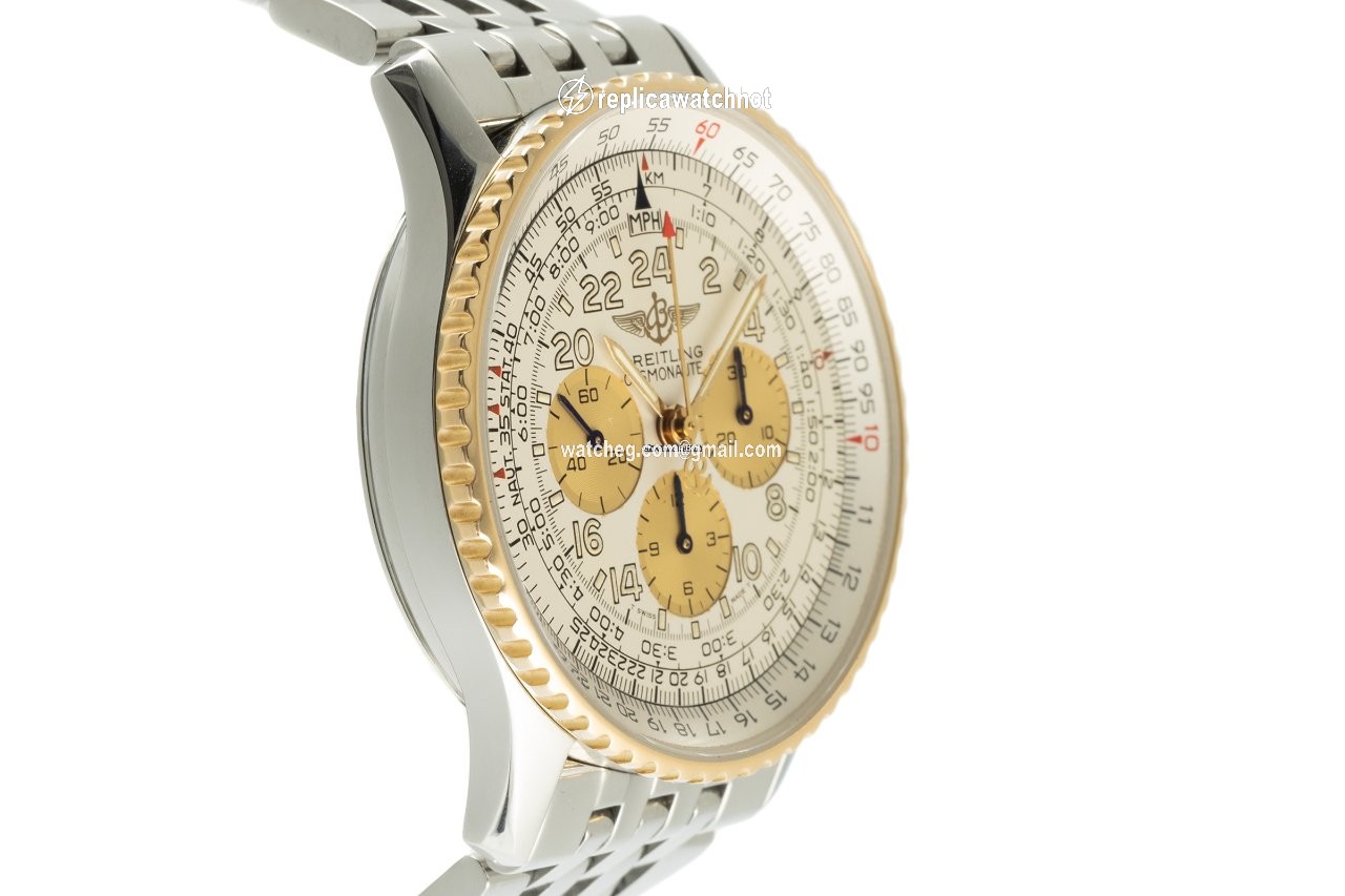 Breitling Navitimer Cosmonaute Mens watch Unisex Manual winding Gold Steel D12022 3