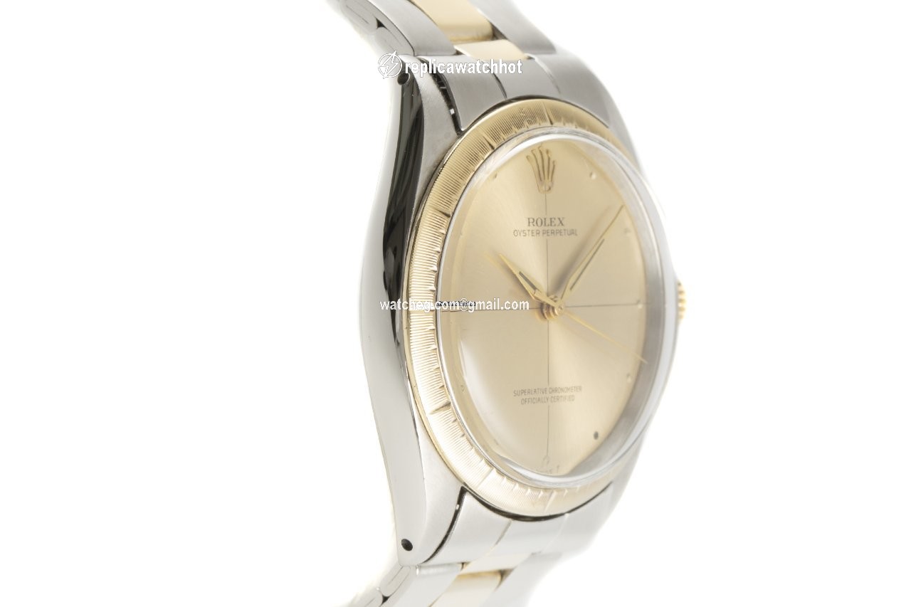 Rolex Oyster Perpetual 34 Mens watch Unisex Gold Steel Automatic 1008 3