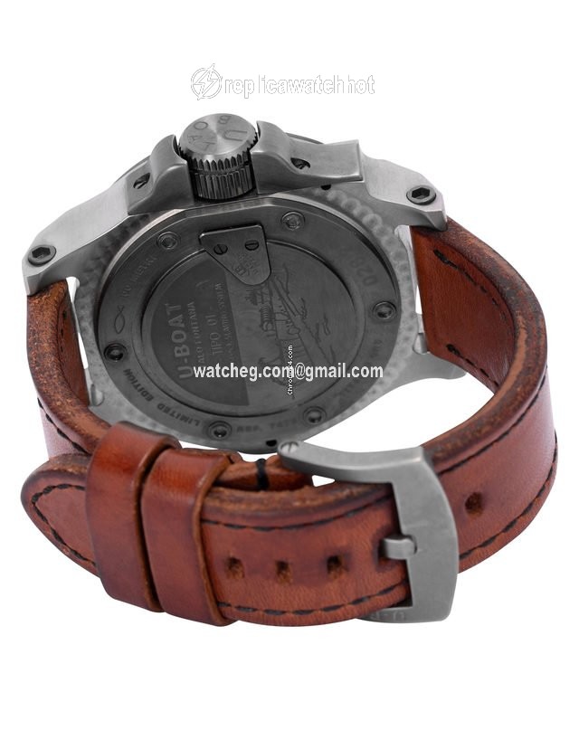 U-Boat Tipo 01 Mens watch Unisex Automatic Titanium BK BR 7472 3