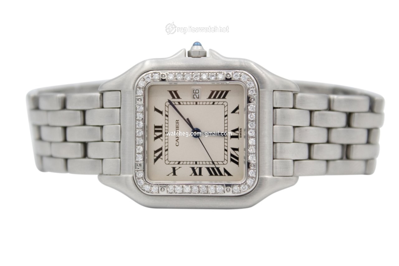 Cartier Panthere Mens watch Unisex Quartz Steel 1300 3