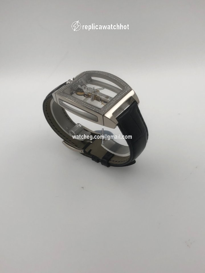 Corum Golden Bridge Mens watch Unisex Manual winding White gold 113.161.69 0001 0000 3