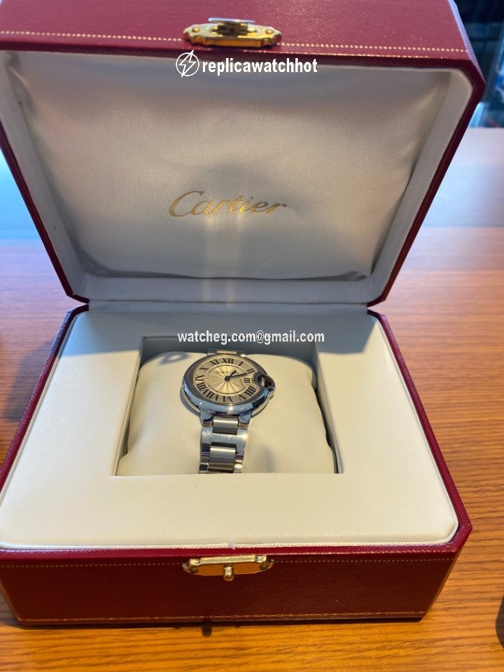Cartier Ballon Bleu 33mm Womens watch Quartz Steel W6920084 3