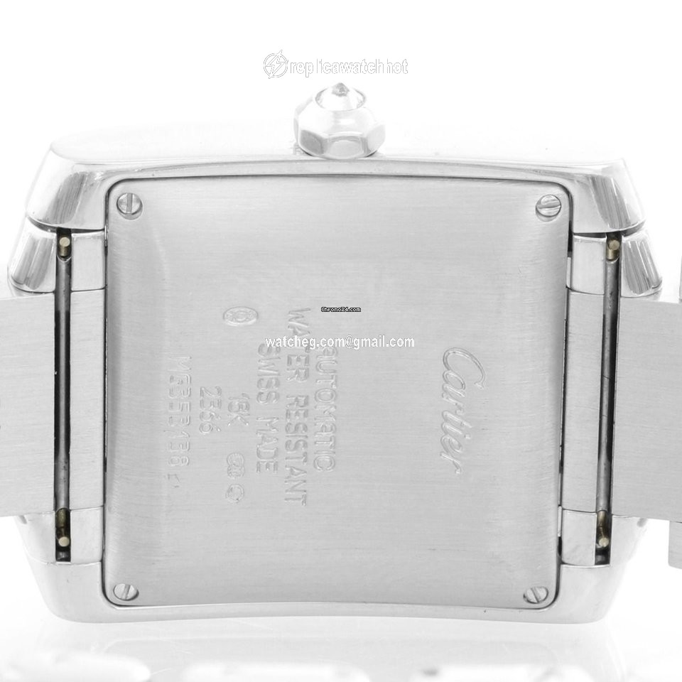 Cartier Tank Francaise Mens watch Unisex Quartz White gold WE1020S3 3
