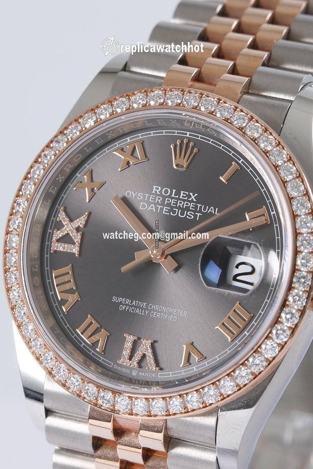 Rolex Datejust 36 Mens watch Unisex Gold Steel Automatic 126281 3