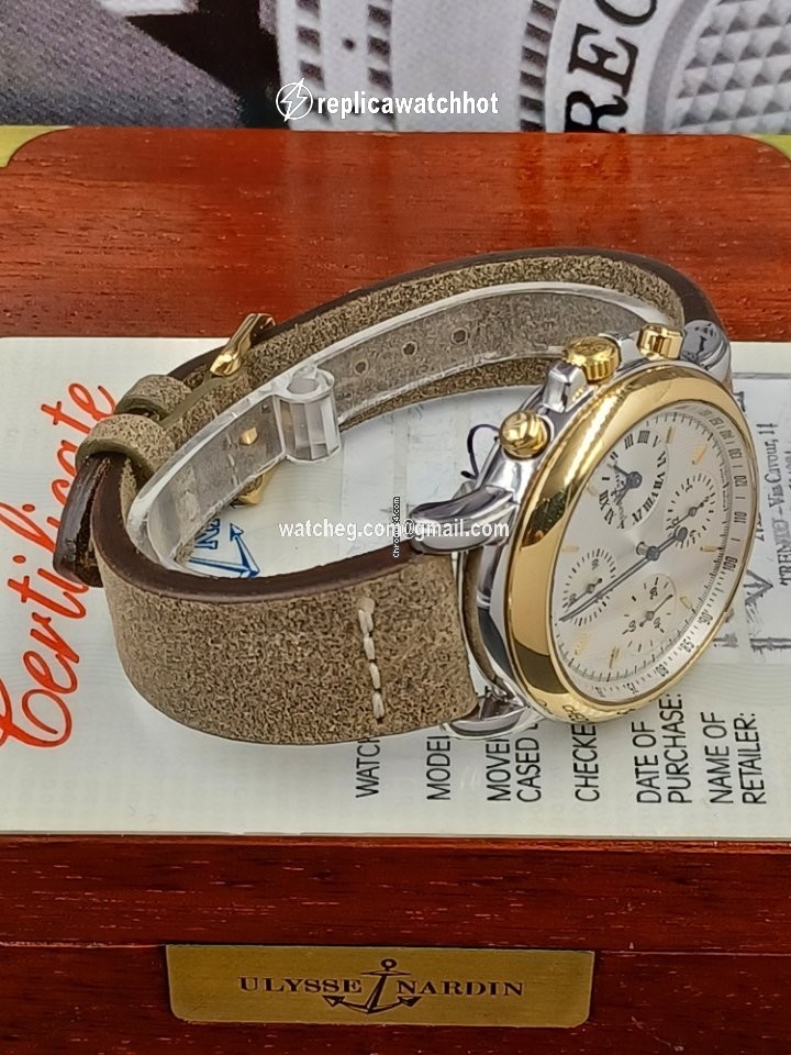 Ulysse Nardin Mens watch Unisex Automatic Gold Steel 575-22 3