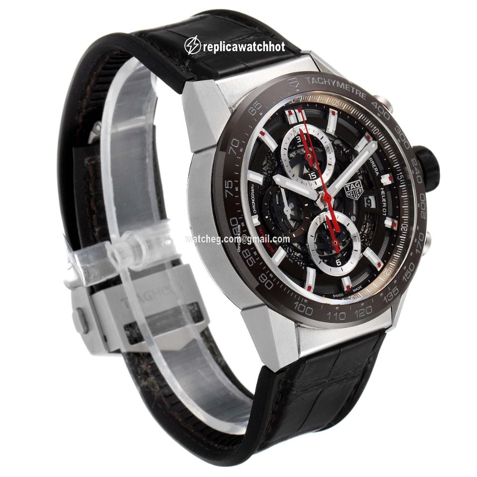 TAG Heuer Carrera Calibre HEUER 01 Mens watch Unisex Automatic Steel CAR201U.BA0766 3