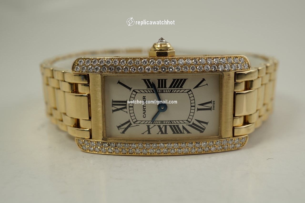 Cartier Tank Americaine Womens watch Quartz Yellow gold 1710 3