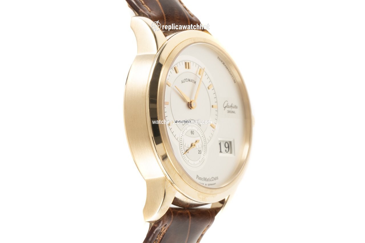 Glashtte Original PanoMaticDate Mens watch Unisex Automatic Yellow gold 90-01-01-01-04 3