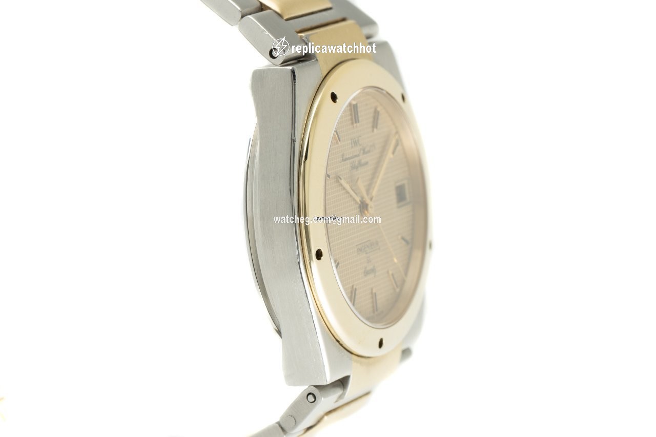IWC Ingenieur Mens watch Unisex Quartz Gold Steel 3305 3