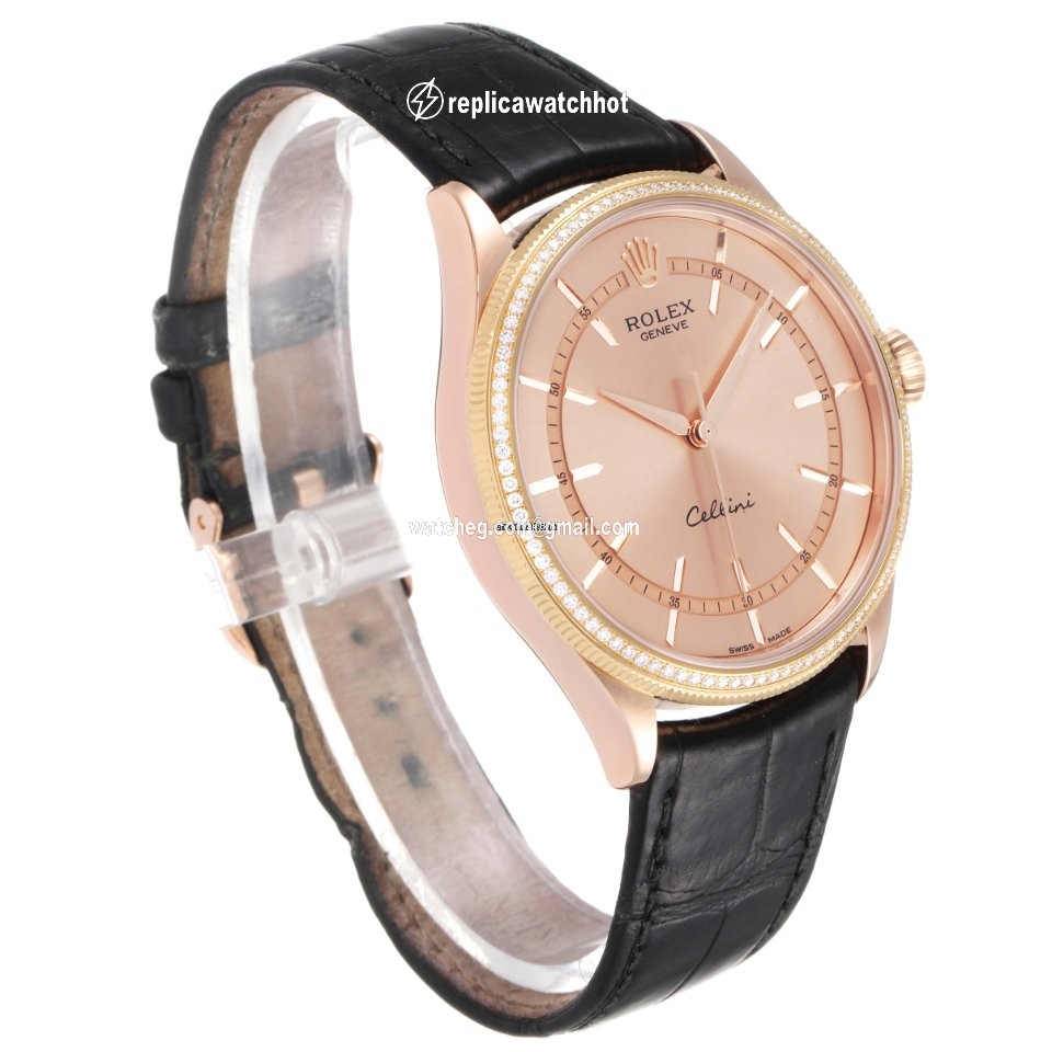 Rolex Cellini Time Mens watch Unisex Rose gold Automatic 50705 3