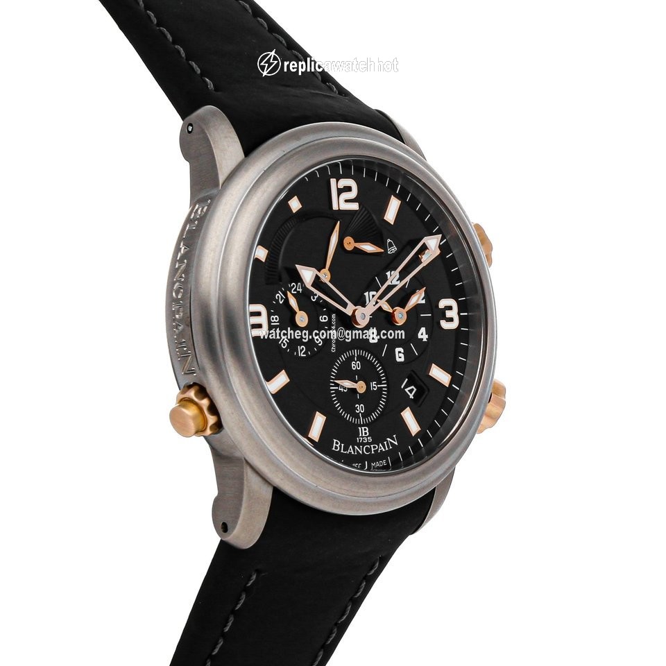 Blancpain Leman Reveil GMT Mens watch Unisex Automatic Titanium 2041-12A30-64B 3
