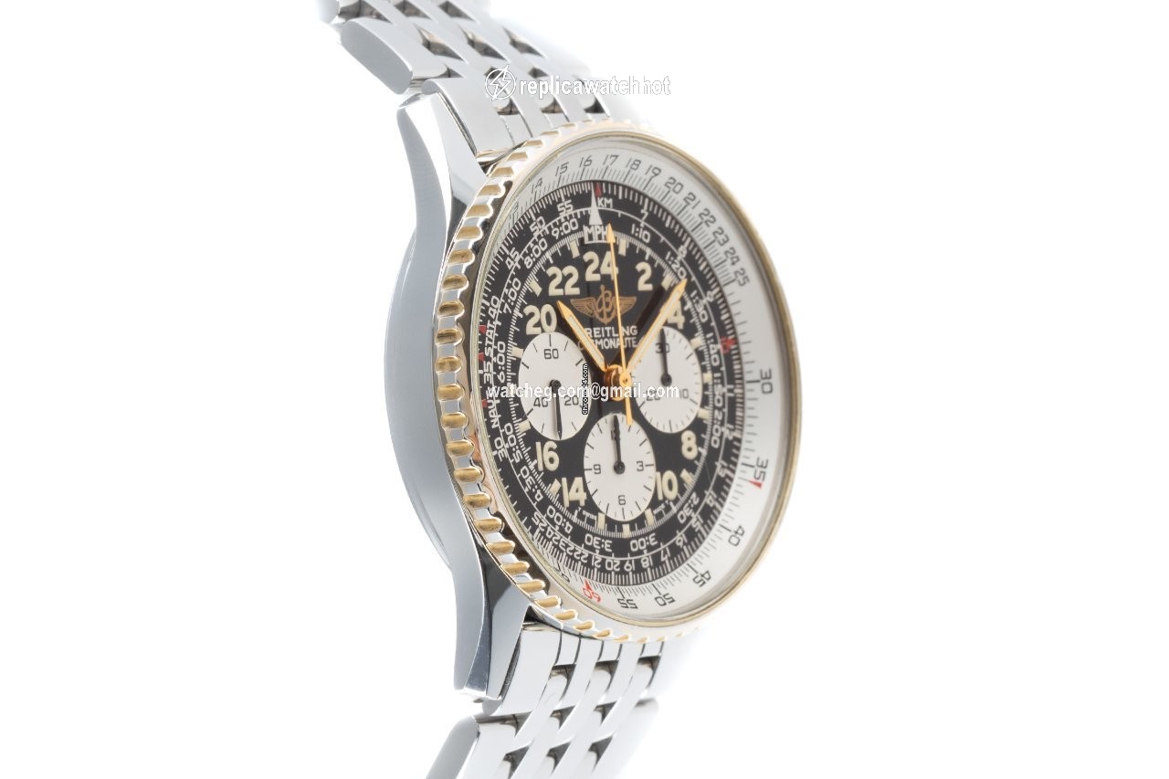 Breitling Navitimer Cosmonaute Mens watch Unisex Manual winding Gold Steel B12019 3