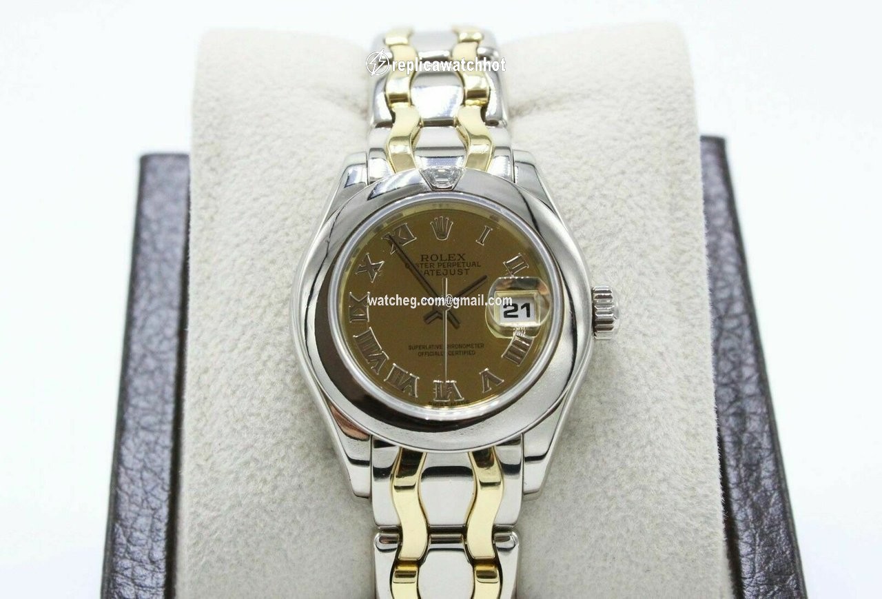 Rolex Lady-Datejust Pearlmaster Womens watch Yellow gold Automatic 69329 3