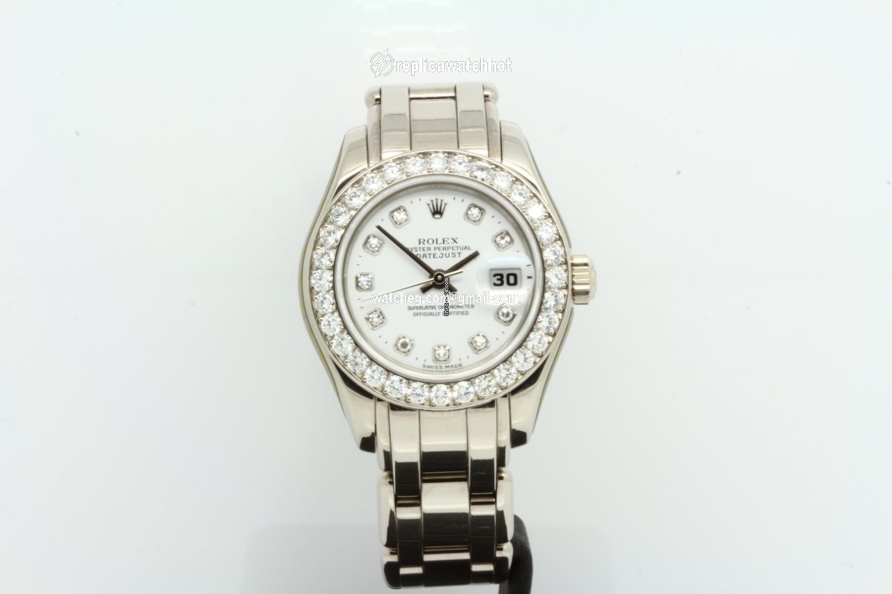 Rolex Lady-Datejust Pearlmaster Womens watch White gold Automatic 69299 3
