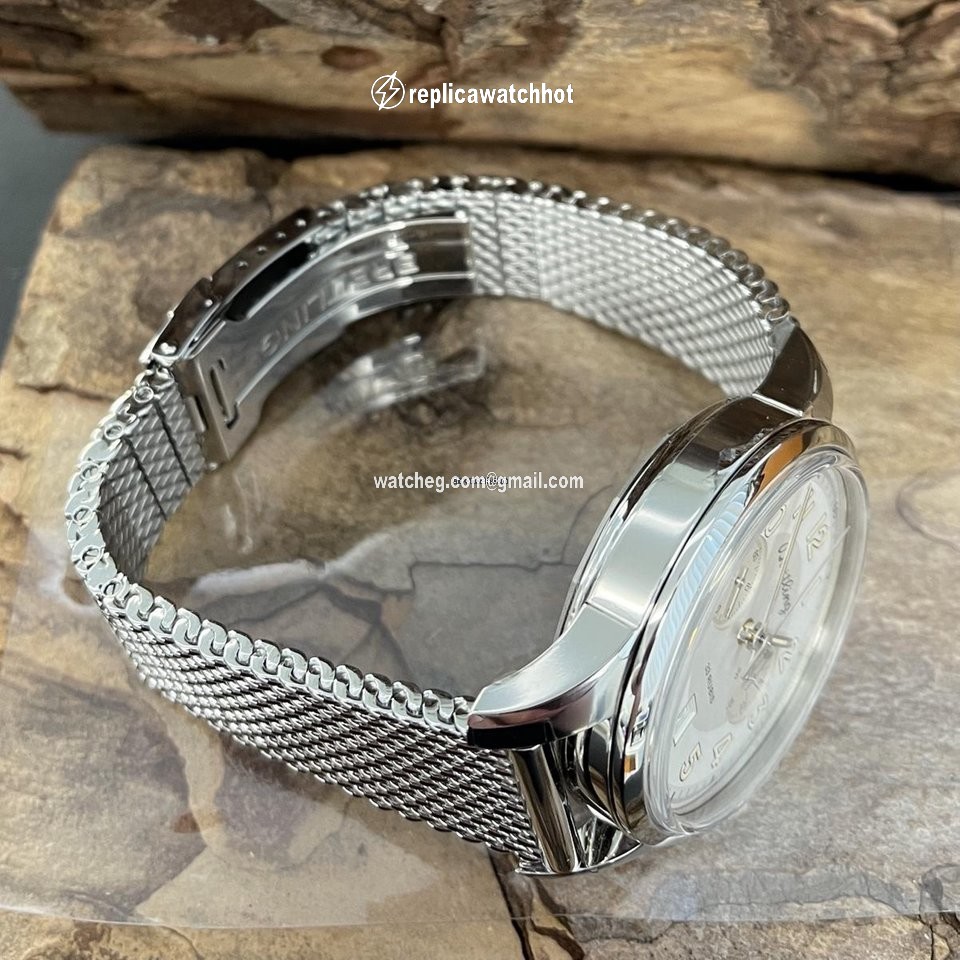 Breitling Transocean Chronograph 1915 Automatic Steel AB141112 3