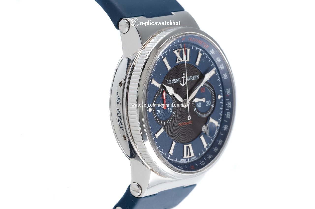 Ulysse Nardin Marine Chronograph Mens watch Unisex Automatic Steel 353-66 3