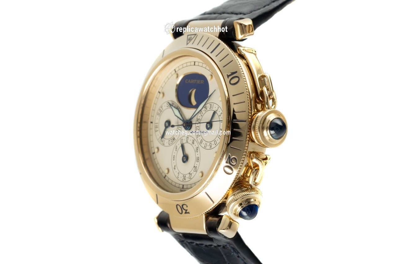 Cartier Pasha Mens watch Unisex Quartz Yellow gold 30002 3