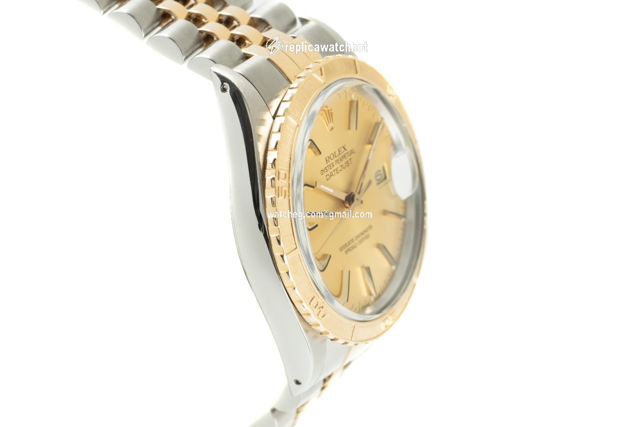 Rolex Datejust Turn-O-Graph Mens watch Unisex Gold Steel Automatic 16253 3