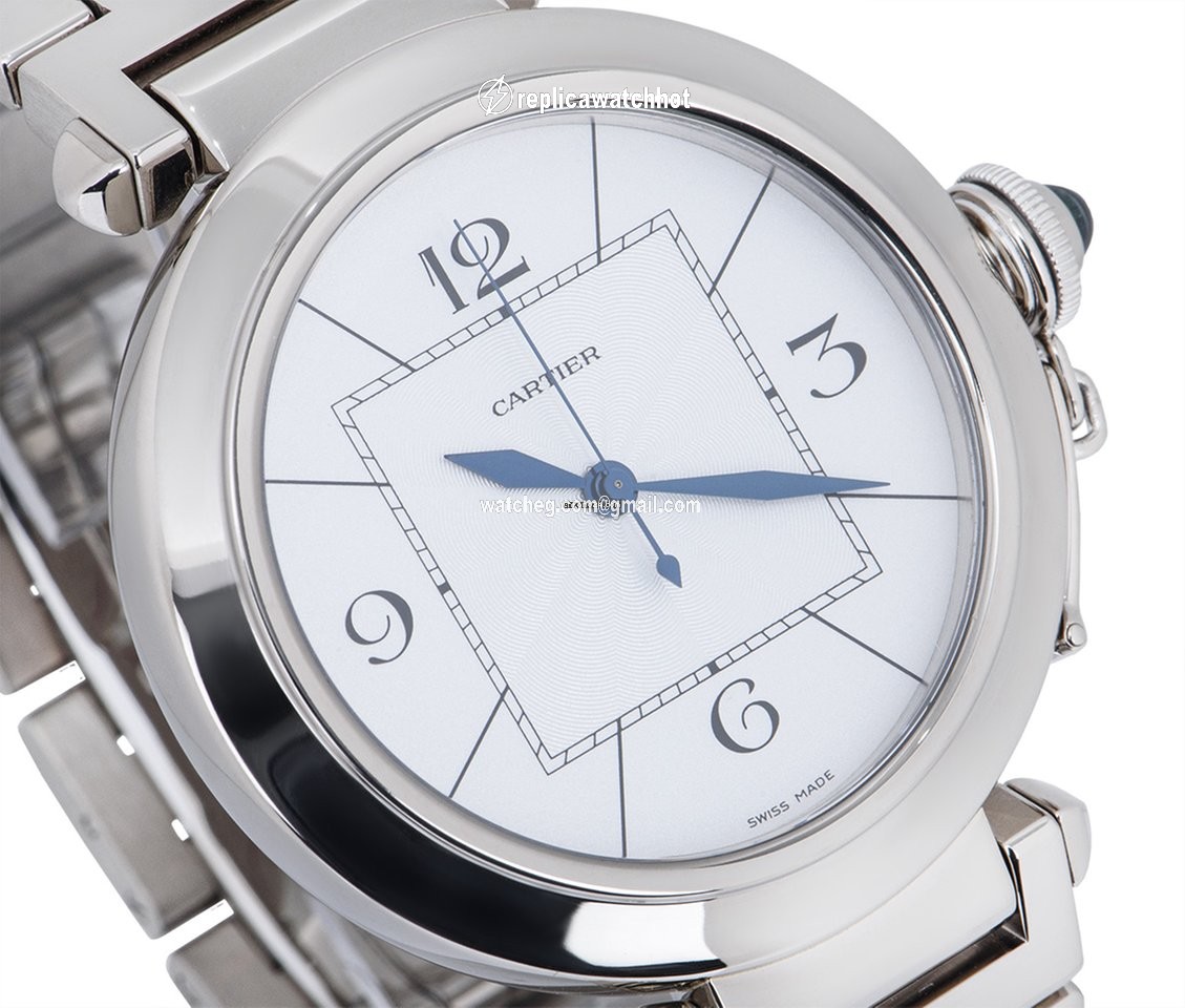 Cartier Pasha Mens watch Unisex Automatic White gold W30187M9 3