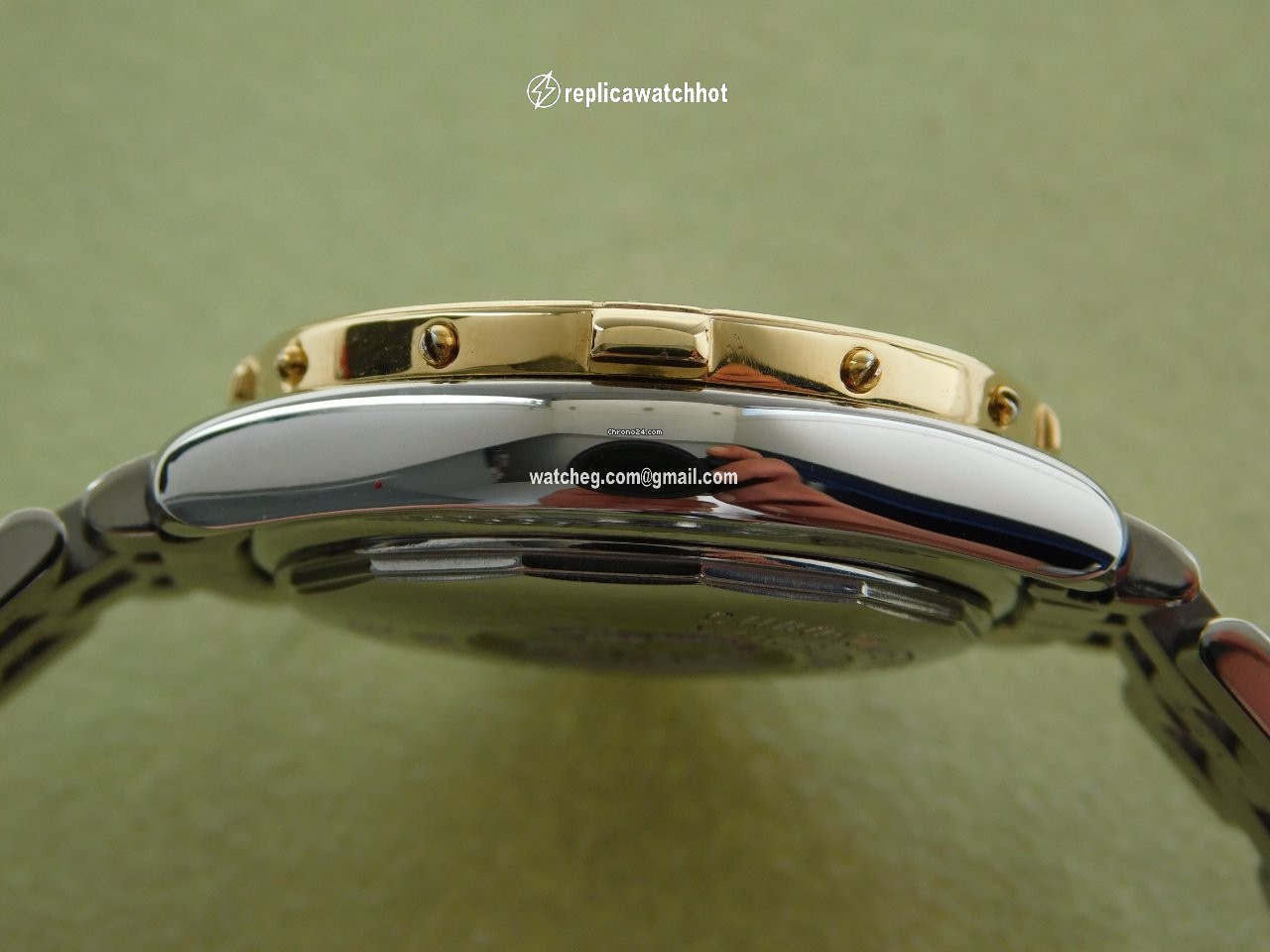 Breitling Cockpit Lady Womens watch Quartz Gold Steel D 67365 3
