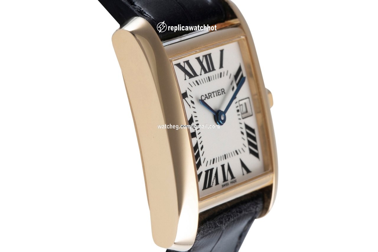 Cartier Tank Francaise Womens watch Quartz Yellow gold 2466 3