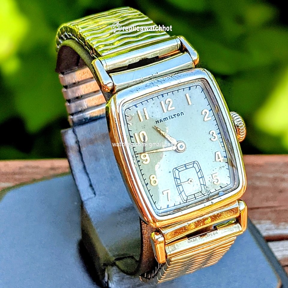 Hamilton Mens watch Unisex Manual winding Gold Steel Hamilton Grade 980 3
